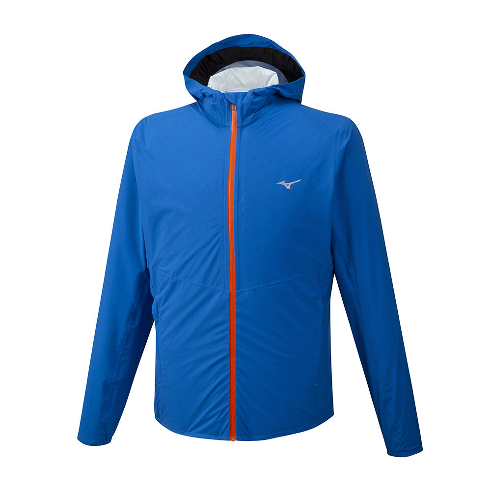 Mens Mizuno Waterproof 20K ER Running Jacket Blue Philippines (UPHXNZ942)